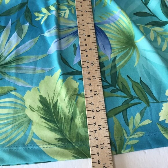 Vintage Y2K No Boundaries Skirt Small Floral Stretch Tropical Hawaiian Swim Surf - Picture 7 of 12